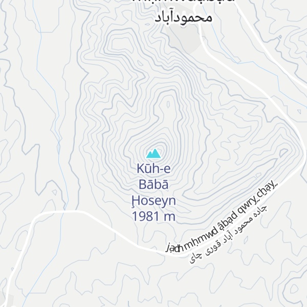 Map of Kūh-e Bābā Ḩoseyn