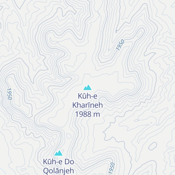 Map of Kūh-e Kharīneh
