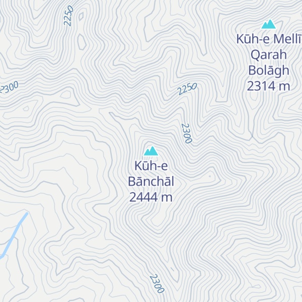 Map of Kūh-e Bānchāl