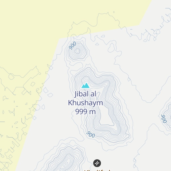 Map of Jibal al Khushaym