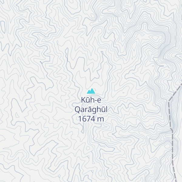 Map of Kūh-e Qarāghūl