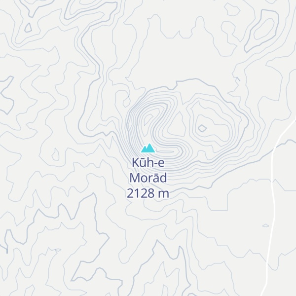 Map of Kūh-e Morād
