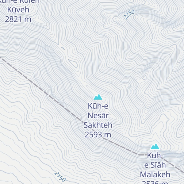 Map of Kūh-e Garrīn