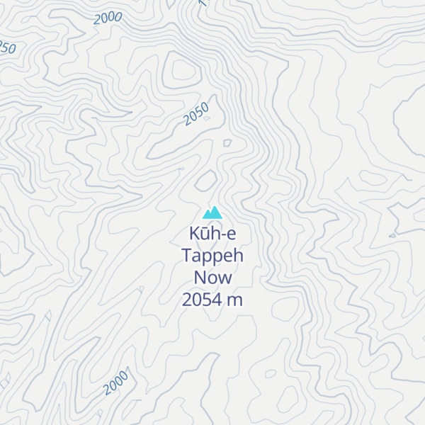 Map of Kūh-e Tappeh Now