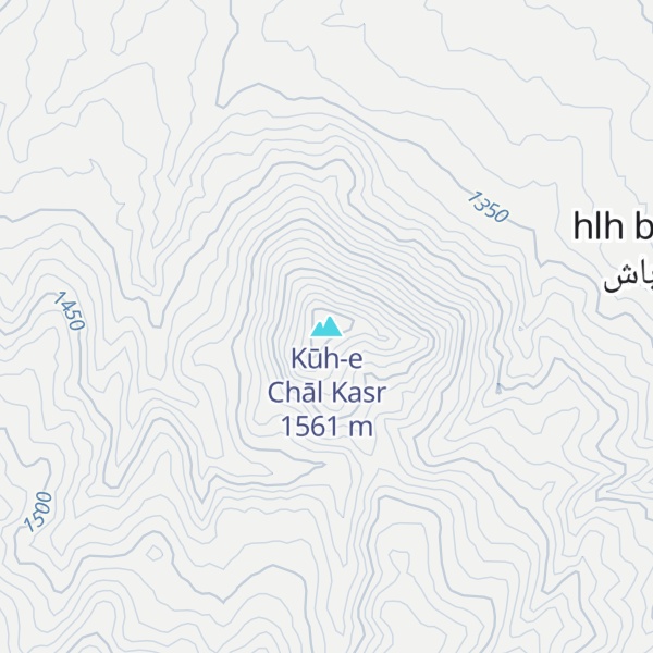 Map of Kūh-e Chāl Kasr