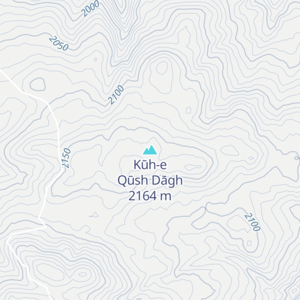 Map of Kūh-e Qūsh Dāgh