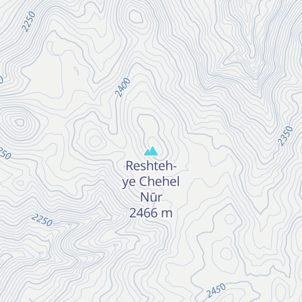 Map of Reshteh-ye Chehel Nūr