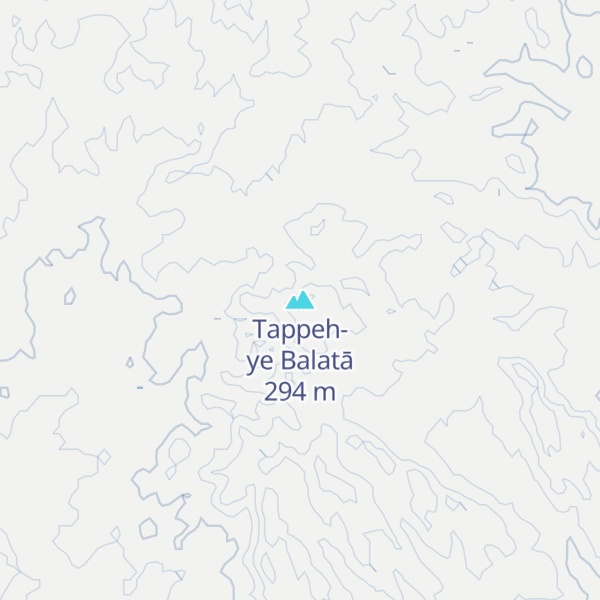 Map of Tappeh-ye Balatā