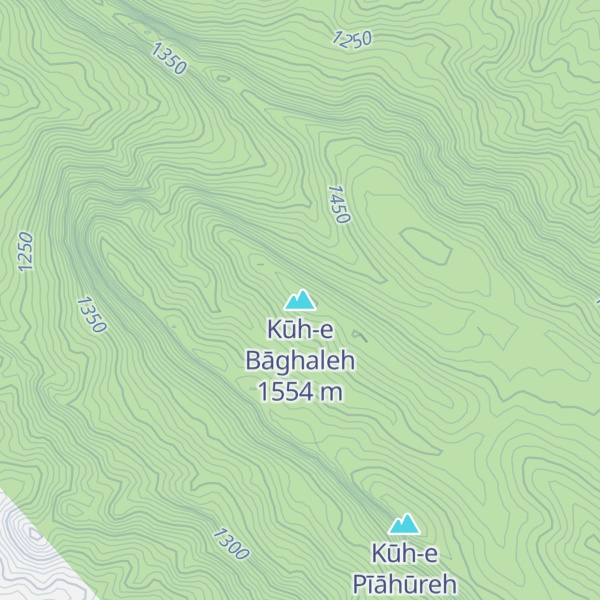 Map of Kūh-e Bāghaleh
