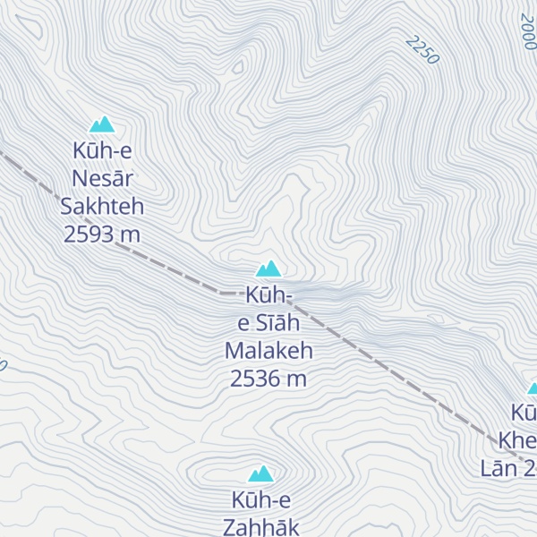 Map of Kūh-e Sīāh Malakeh