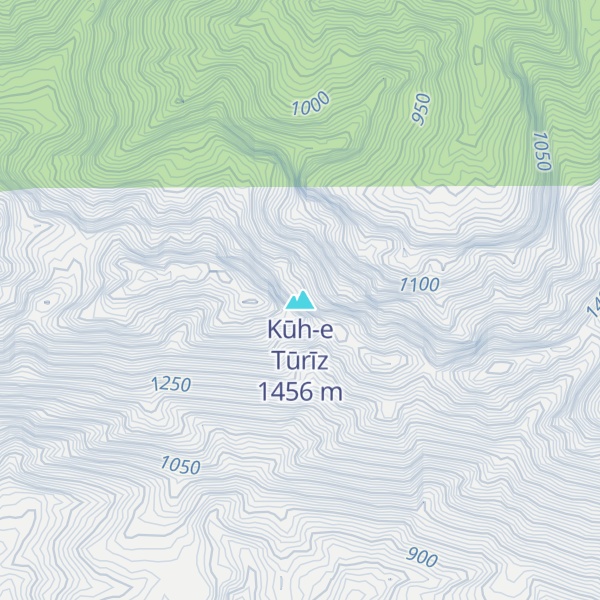 Map of Kūh-e Tūrīz