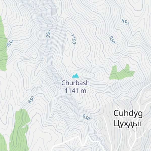 Map of Churbash