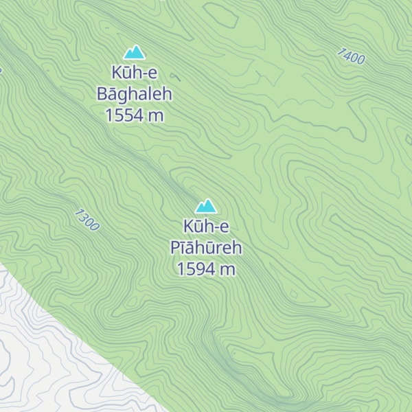 Map of Kūh-e Pīāhūreh