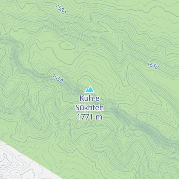 Map of Kūh-e Sūkhteh