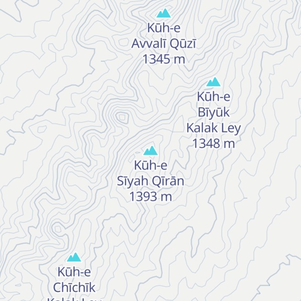 Map of Kūh-e Sīyah Qīrān