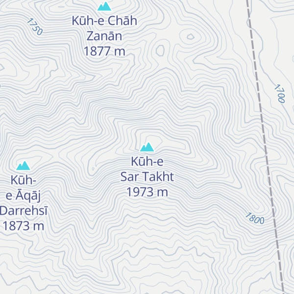 Map of Kūh-e Sar Takht