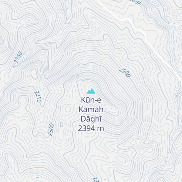 Map of Kūh-e Kāmāh Dāghī