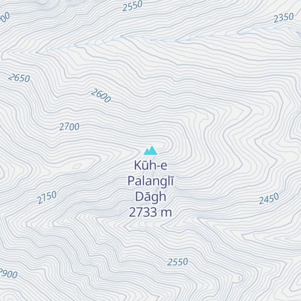 Map of Kūh-e Palanglī Dāgh