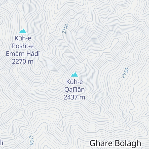 Map of Kūh-e Qalīlān