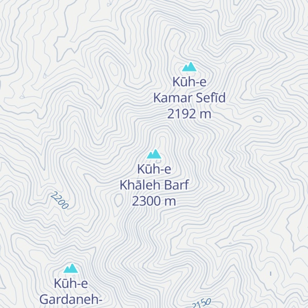 Map of Kūh-e Khāleh Barf
