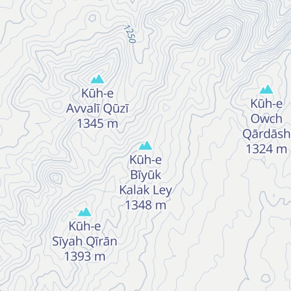 Map of Kūh-e Bīyūk Kalak Ley