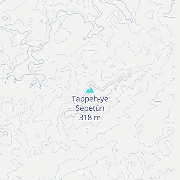 Map of Tappeh-ye Sepetūn