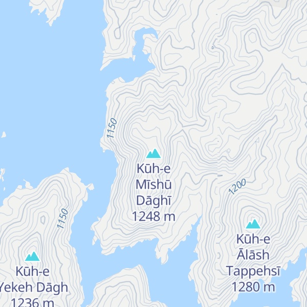 Map of Kūh-e Mīshū Dāghī