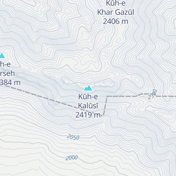 Map of Kūh-e Kalūsī