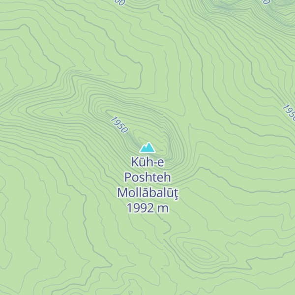 Map of Kūh-e Poshteh Mollābalūţ
