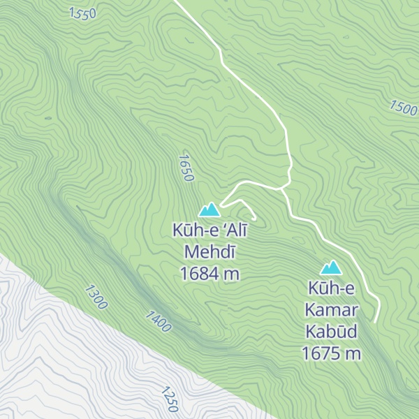 Map of Kūh-e ‘Alī Mehdī