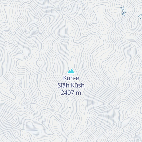 Map of Kūh-e Sīāh Kūsh
