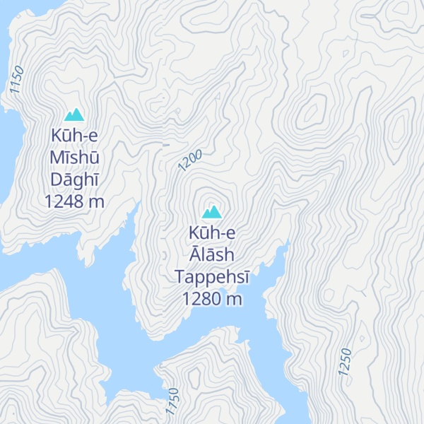 Map of Kūh-e Ālāsh Tappehsī