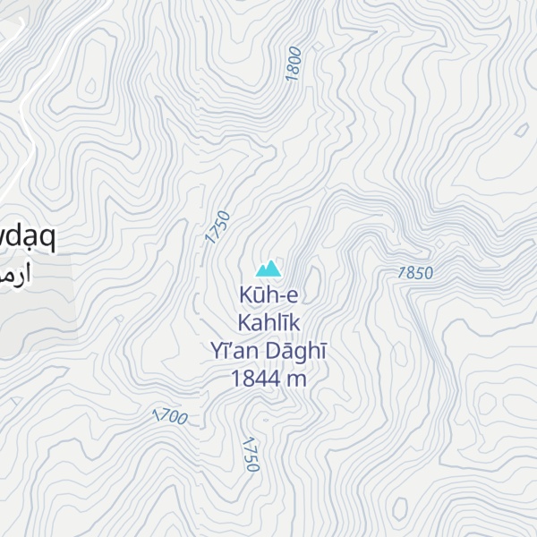 Map of Kūh-e Kahlīk Yī’an Dāghī