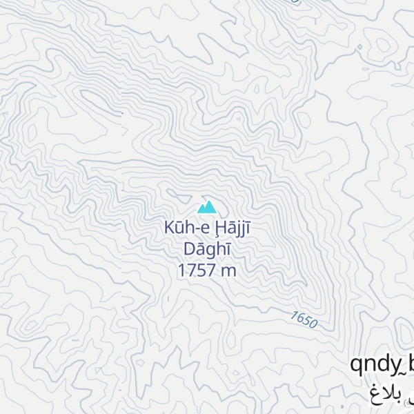 Map of Kūh-e Ḩājjī Dāghī