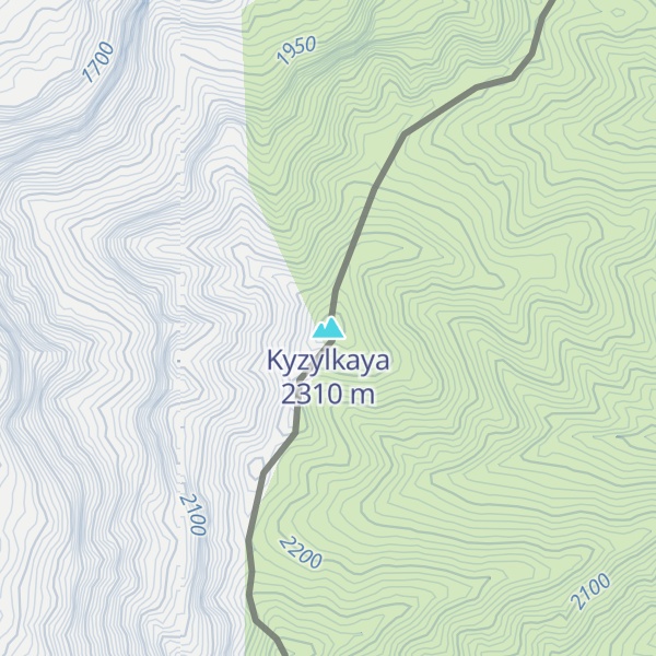Map of Kyzylkaya
