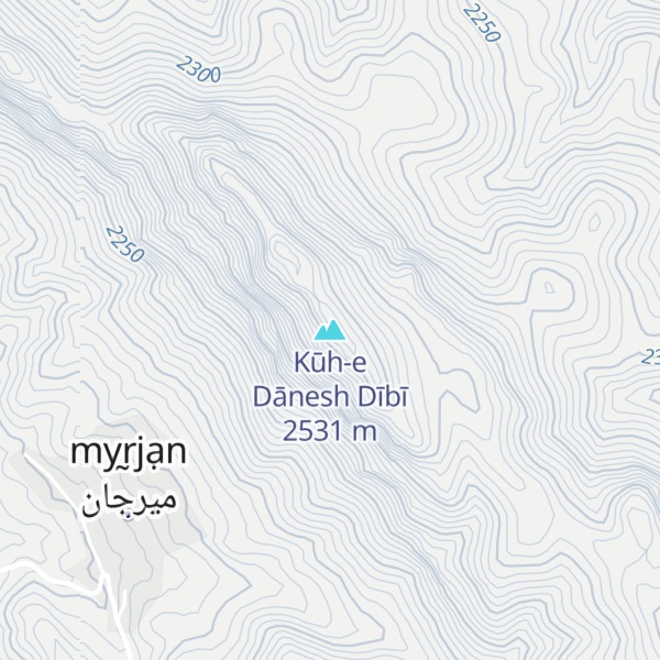 Map of Kūh-e Dānesh Dībī