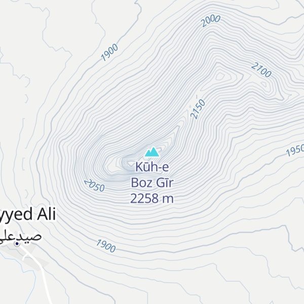 Map of Kūh-e Boz Gīr