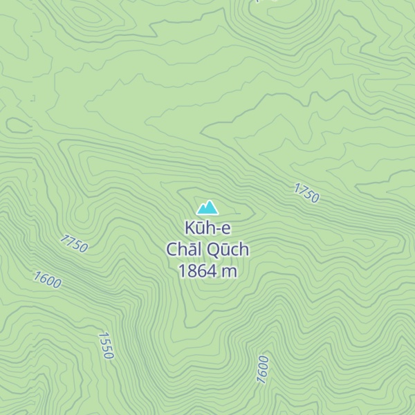 Map of Kūh-e Chāl Qūch