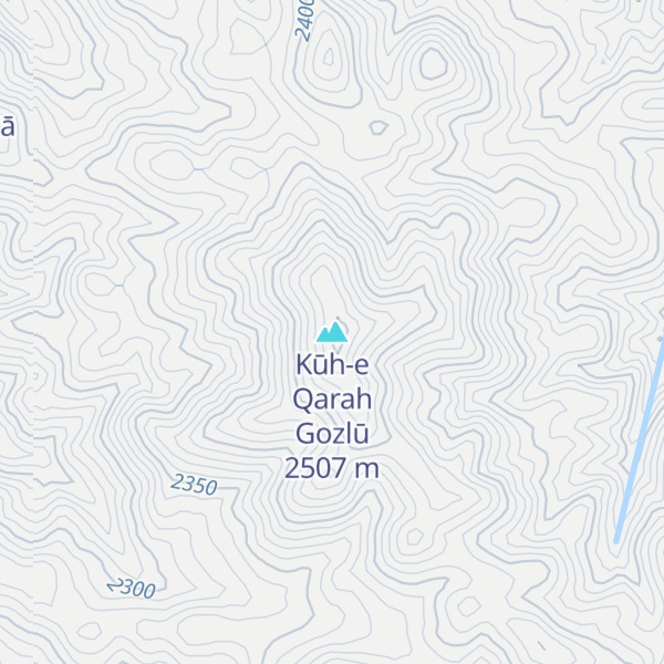 Map of Kūh-e Qarah Gozlū