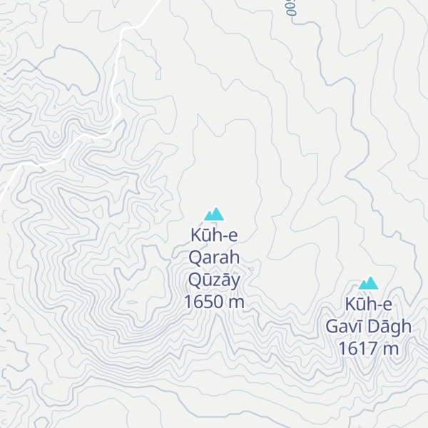 Map of Kūh-e Qarah Qūzāy