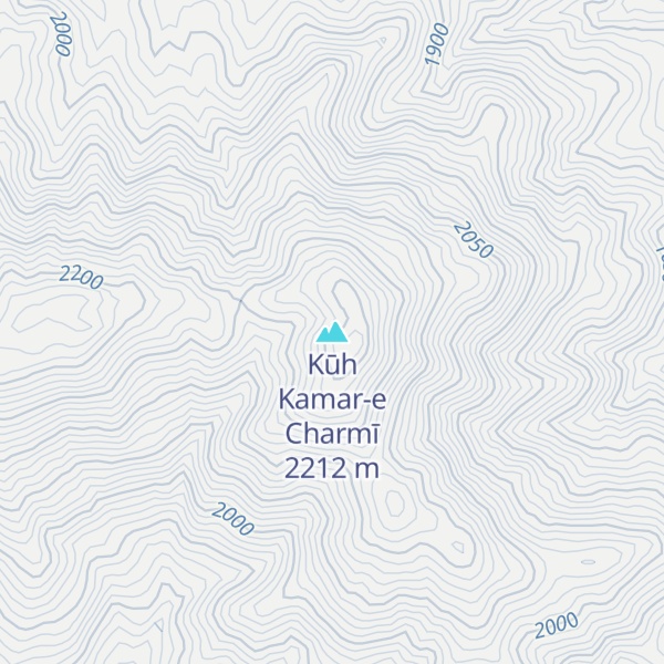 Map of Kūh Kamar-e Charmī