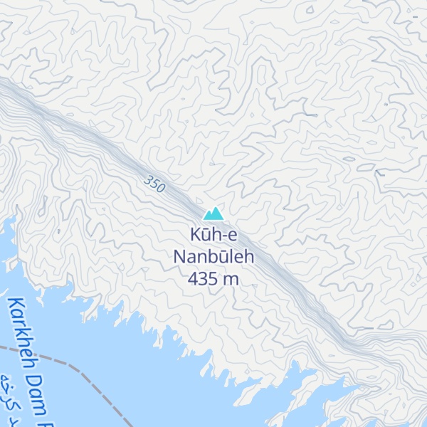 Map of Kūh-e Nanbūleh