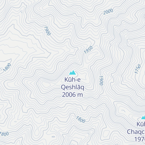 Map of Kūh-e Qeshlāq