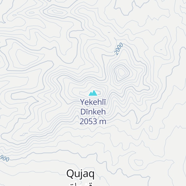 Map of Yekehlī Dīnkeh