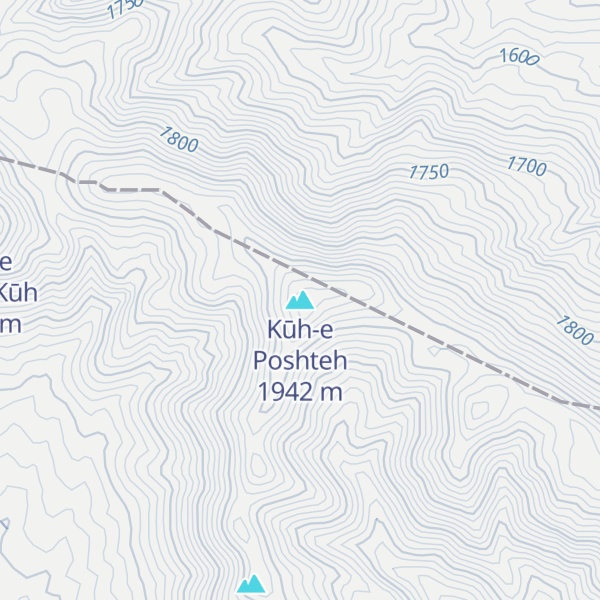Map of Kūh-e Poshteh