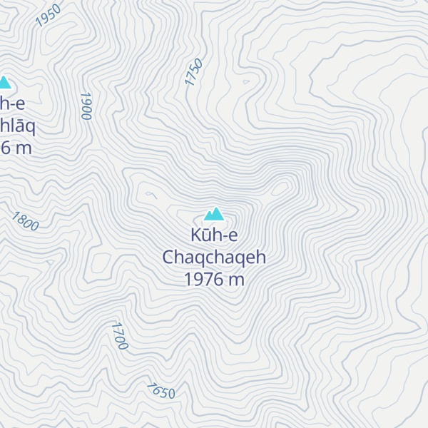 Map of Kūh-e Chaqchaqeh