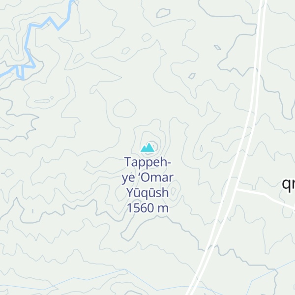 Map of Tappeh-ye ‘Omar Yūqūsh
