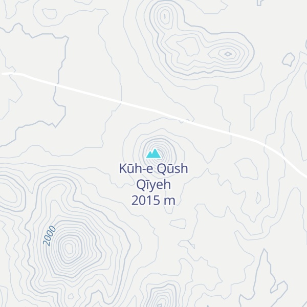 Map of Kūh-e Qūsh Qīyeh