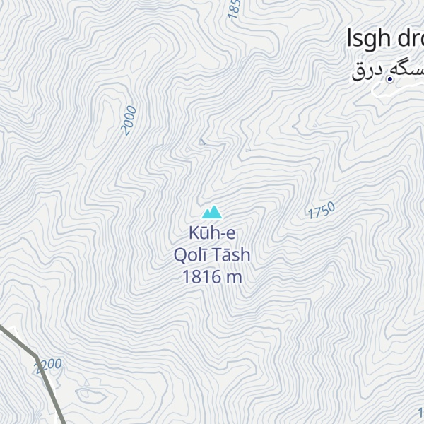 Map of Kūh-e Qolī Tāsh
