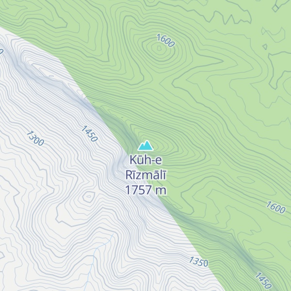 Map of Kūh-e Rīzmālī